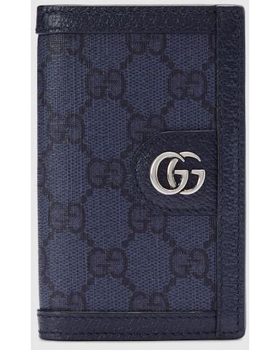 Gucci Ophidia GG Long Card Case - Blue