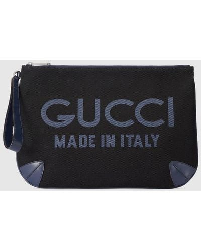 Gucci Pouch With Print - Black