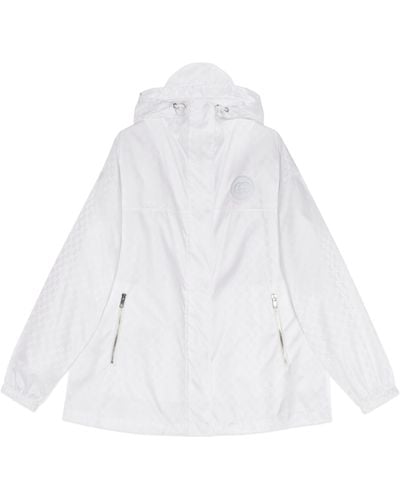 Gucci Nylon GG Jacquard Jacket - White