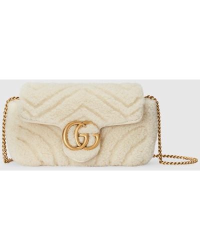 Gucci GG Marmont Super Mini Bag - Natural