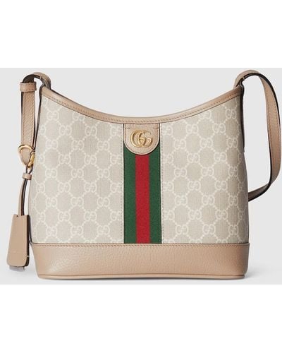 Gucci Ophidia GG Small Shoulder Bag - Natural
