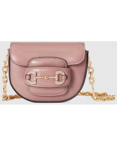 Gucci Horsebit 1955 Rounded Belt Bag - Pink