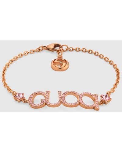 Gucci '' Letter Bracelet - Metallic