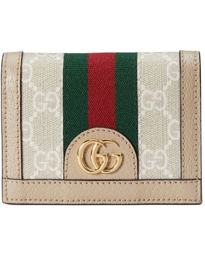 Gucci Ophidia GG Card Case Wallet - White