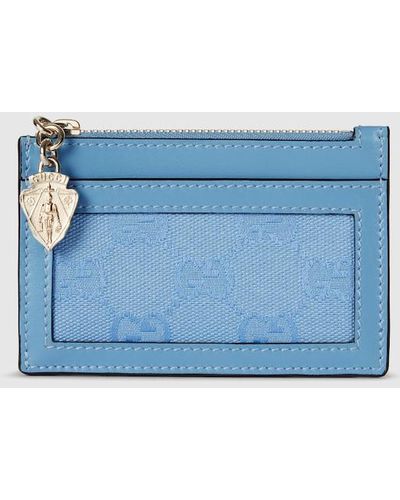 Gucci Luce Card Case Wallet - Blue