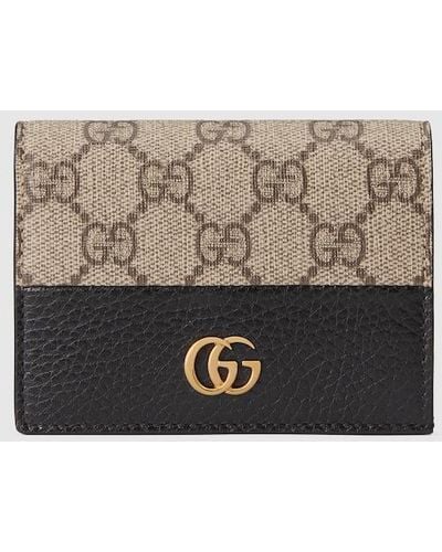 Gucci GG Marmont Card Case Wallet - Brown