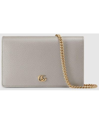 Gucci GG Marmont Mini Chain Bag - Gray