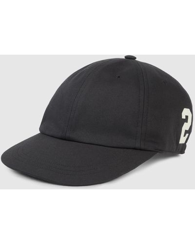 Gucci Cotton Canvas Baseball Hat With Patch - Black
