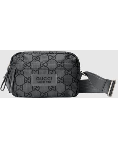 Gucci Medium GG Ripstop Crossbody Bag - Gray