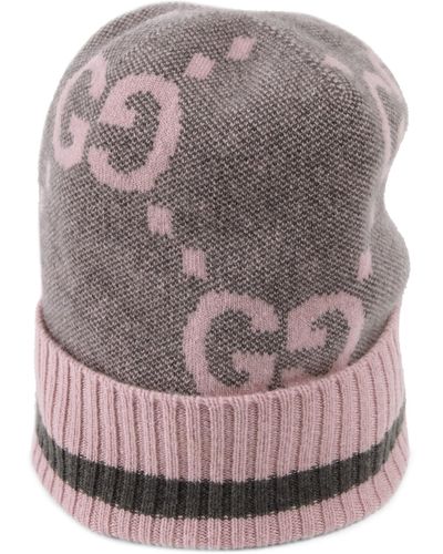 Gucci GG Knit Cashmere Hat - Grey