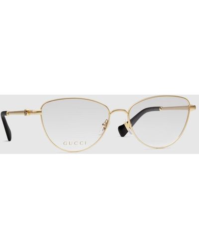 Gucci Cat Eye Optical Frame - Metallic