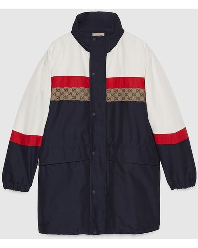 Gucci Matt Fabric Coat - Blue