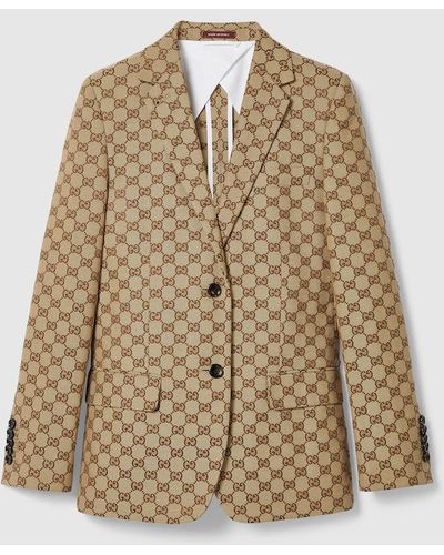 Gucci GG Canvas Jacket - Natural