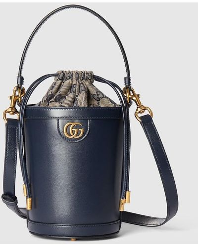 Gucci Ophidia Mini Bucket Bag - Blue