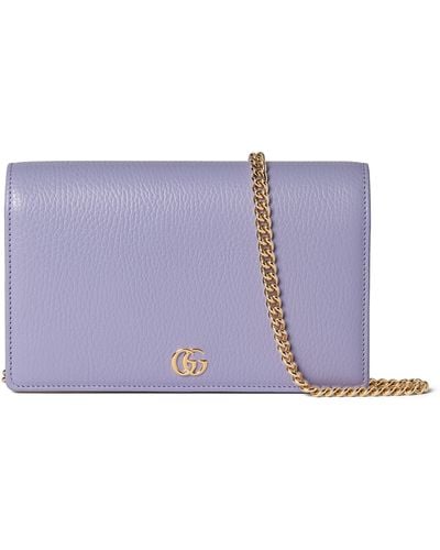 Gucci GG Marmont Mini Chain Bag - Purple