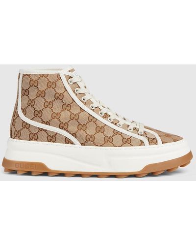 Gucci GG Canvas High-top Sneaker - Brown