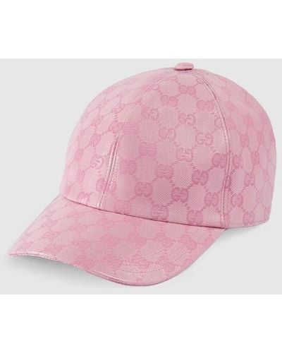 Gucci GG Crystal Baseball Hat - Pink