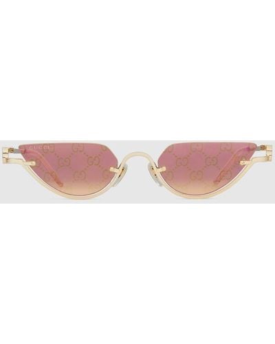 Gucci Cat-eye Frame Sunglasses - Red