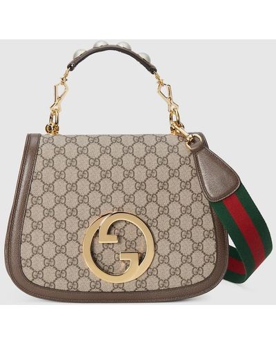 Gucci Blondie Medium Top Handle Bag - Brown