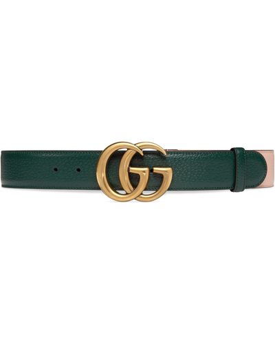 Gucci Belt With Double G - Green