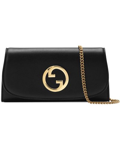 Gucci Blondie Continental Chain Wallet - Black
