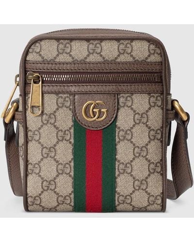 Gucci Ophidia GG Shoulder Bag - Brown