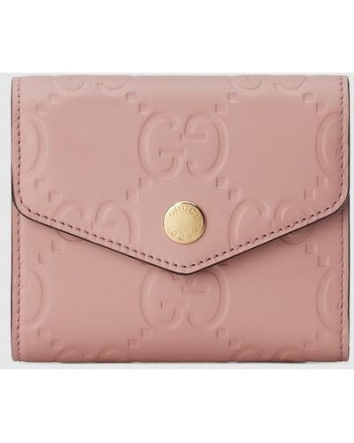 Gucci GG Medium Leather Wallet - Pink