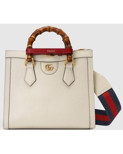 Gucci Diana Small Tote Bag - Natural