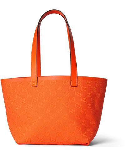 Gucci GG Small Tote Bag - Orange