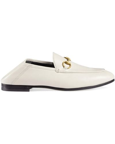 Gucci Leather Horsebit Loafer - White