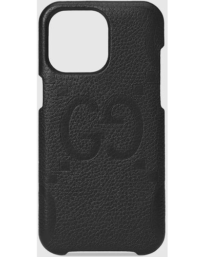 Gucci Jumbo GG Iphone 15 Pro Max Case - Black