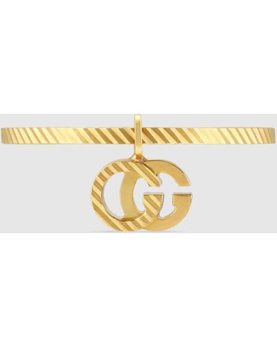 Gucci 【公式】 (グッチ)GGランニング 18k リングイエローゴールドゴールド - メタリック