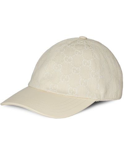 Gucci GG Denim Baseball Hat - Natural