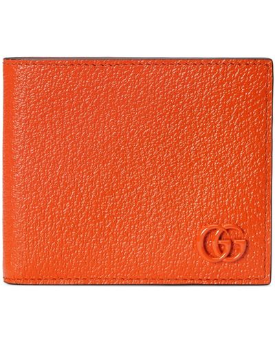 Gucci gg Marmont Leather Bi-fold Wallet - Orange
