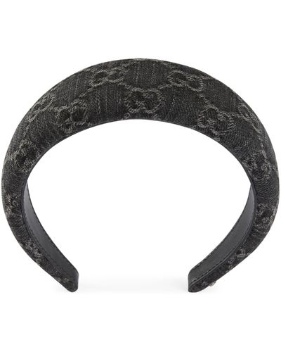 Gucci GG Denim Hairband - Black