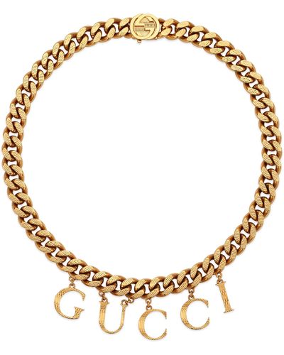 Gucci Interlocking Necklace - Metallic