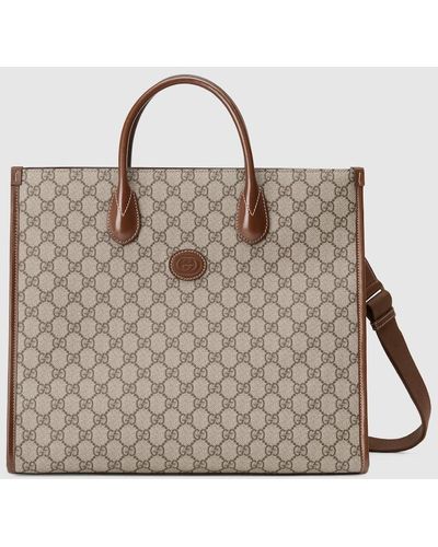 Gucci 'GG Retro' Shopper Bag - Brown