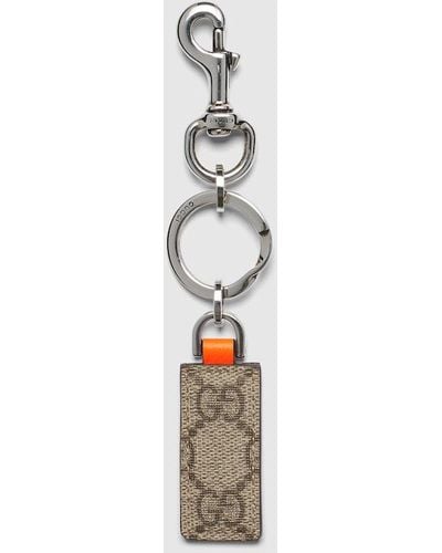 Gucci Ophidia Keychain With Hook Closure - Metallic
