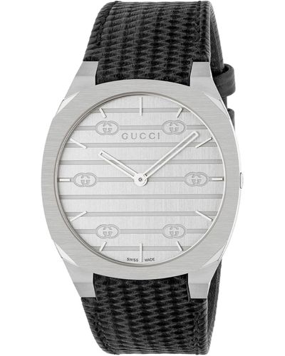 Gucci 25h Watch, 38mm - Grey