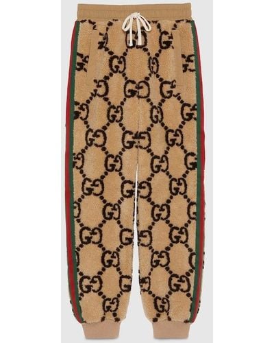 Gucci GG Jacquard Track Bottoms - Brown