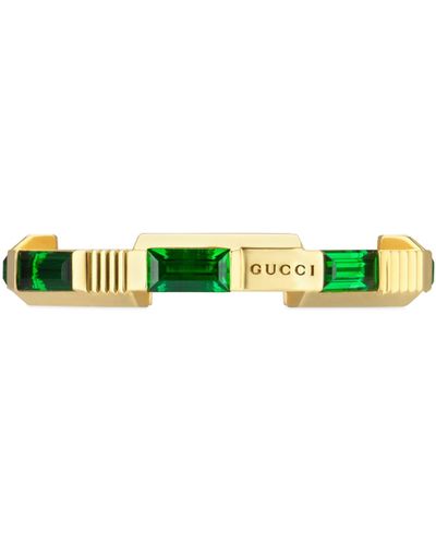 Gucci Link To Love Tourmaline Ring - Green