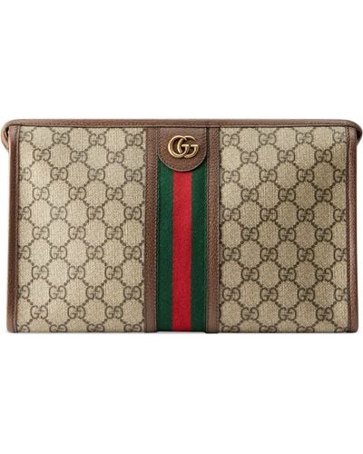 Gucci Ophidia GG Pouch - Brown