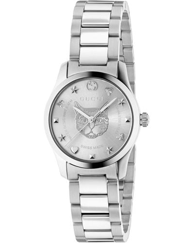 Gucci Ya126595 G-timeless Stainless Steel Watch - Metallic