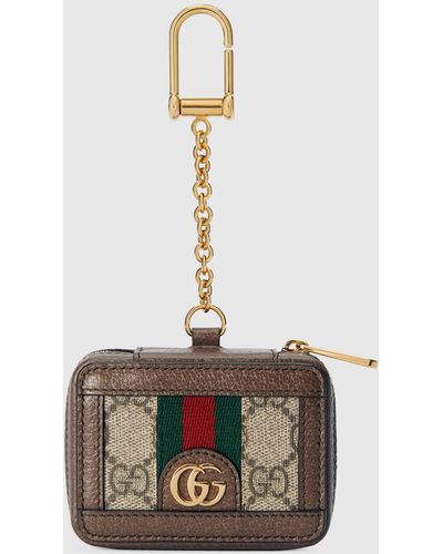 Gucci Ophidia Keychain Case For Airpods - Natural