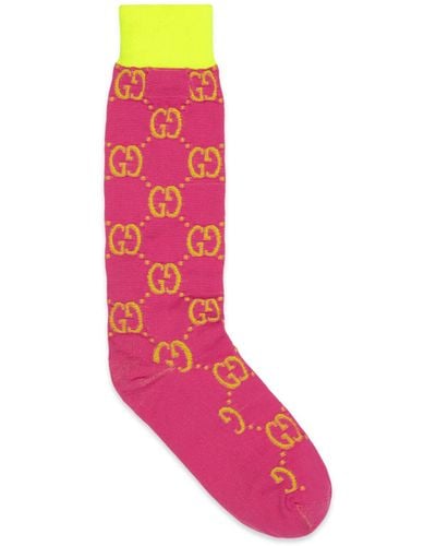 Gucci gg Knit Socks - Pink
