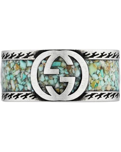 Gucci Ring With Interlocking G - Multicolor