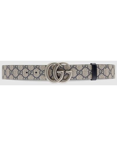 Gucci GG Marmont Reversible Belt - Blue
