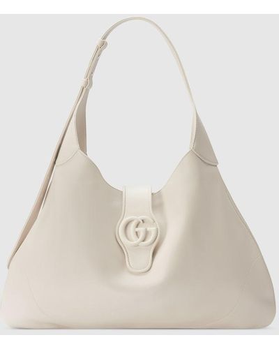 Gucci Aphrodite Large Shoulder Bag - Natural