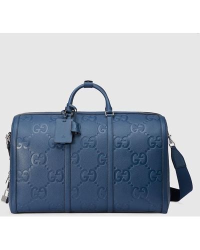 Gucci Jumbo GG Large Duffle Bag - Blue