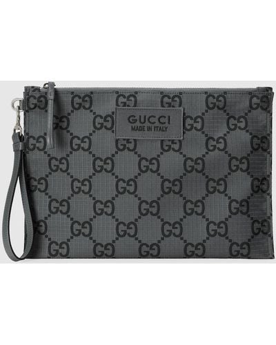 Gucci GG Ripstop Pouch - Gray